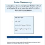 Lake Ceremony