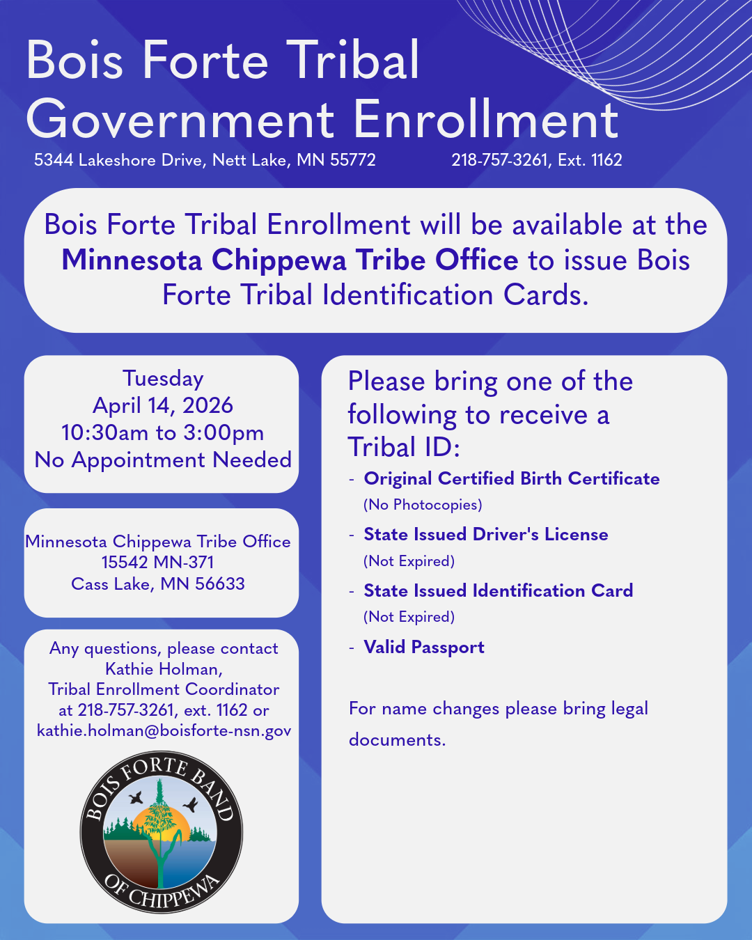 Tribal ID Event - MCT