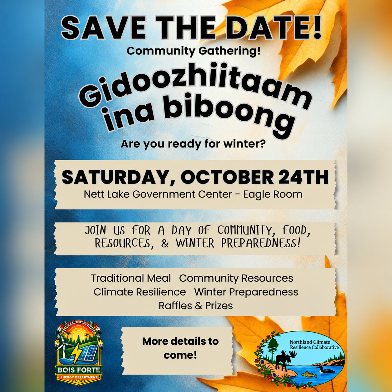 Gidoozhiitaam ina biboong