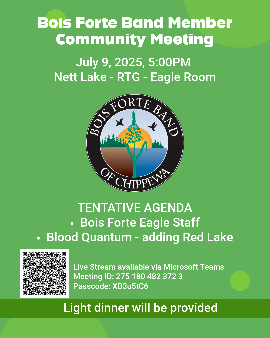 Bois Forte Band Member Community Meeting