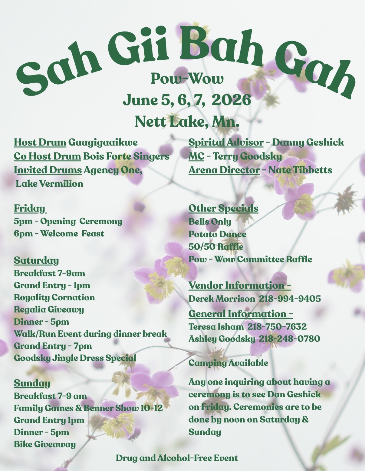 Sah Gii Bah Gah Pow Wow 2026