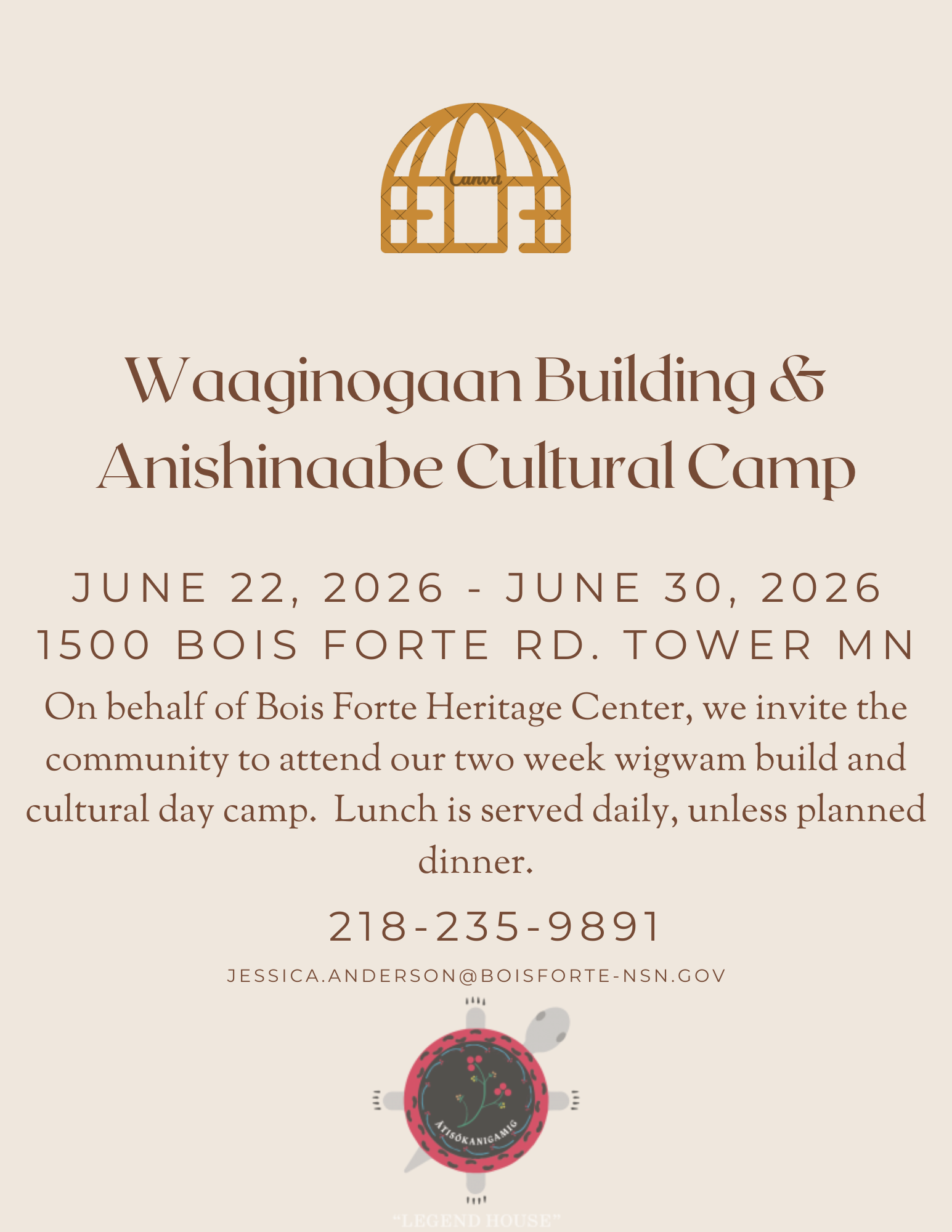 Waaginogaan Building & Anishinaabe Cultural Camp